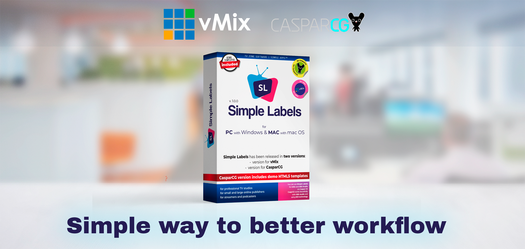 Simple labels for vMix - MAC version